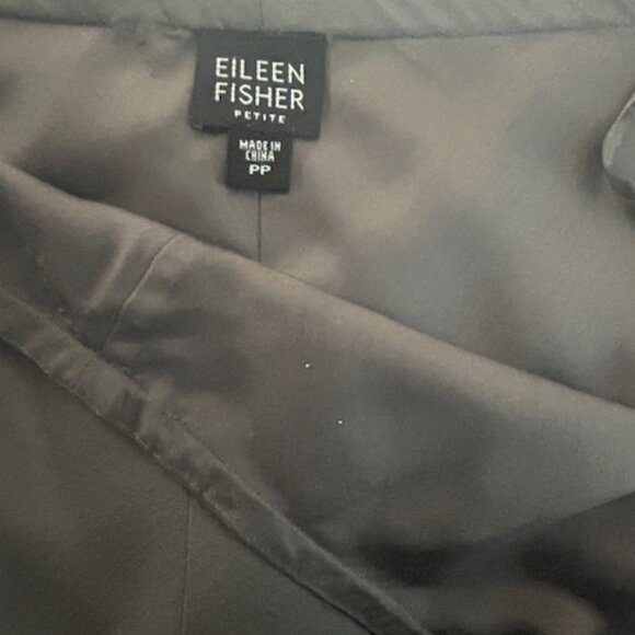 Eileen Fisher midi-length grey skirt with soft sheen, pp. - Picture 6 of 6